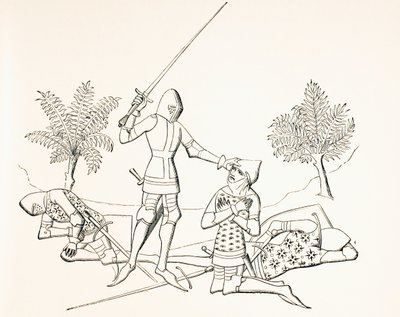 Conferring Knighthood on the Field of Battle After the Recipient Has Killed Two of the Enemy, from 